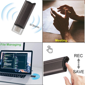 Acepta OEM USB U Stick 16GB Metal Shell pequeña Mini grabadora de voz USB para conferencias - Product Image 6