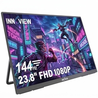 Moniteur portable de 23,8 pouces avec synchronisation adaptative 1920x1080 144Hz HDR pour des performances de jeu fluides