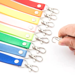 Giá Rẻ Khuyến Mại Phổ Biến 15Mm Rộng Cổ ID Thẻ Dây Buộc Chủ Chất Lượng Cao Polyester Đồng Bằng Dây Đeo Keychain Phụ Kiện Dây Buộc - Product Image 6