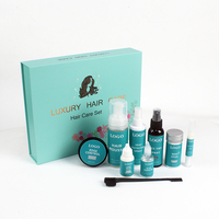 Boîtes de Pose de Perruques Personnalisées, Emballage de Kit de Perruque en Dentelle avec Étiquette Privée, Spray de Teinture Capillaire Imperméable Contrôle des Bords Colle Dentelle