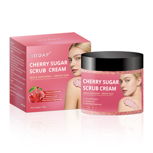Exfoliante Suave <span class=keywords><strong>de</strong></span> Cereza con Azúcar, Sal Marina y Azúcar <span class=keywords><strong>de</strong></span> <span class=keywords><strong>Caña</strong></span>, Doble Exfoliación, Hidratante para Piel Sensible, No Irritante - Product Image 4