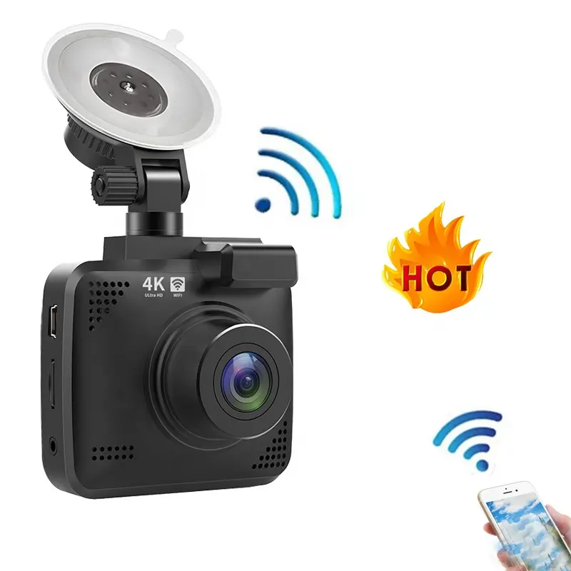 4K 3840*2160P Nachtzicht Dash Cam Recorder Met App Wifi & Gps Track Dashcam Voor Auto Dvr Camera Auto Black Box Hot Sale In Usa