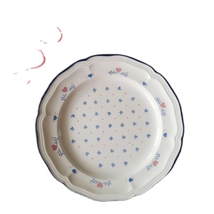 Solhui-platos de cerámica coloridos de flores pintadas, platos de cerámica Vintage <span class=keywords><strong>baratos</strong></span> <span class=keywords><strong>para</strong></span> restaurante y boda - Product Image 1