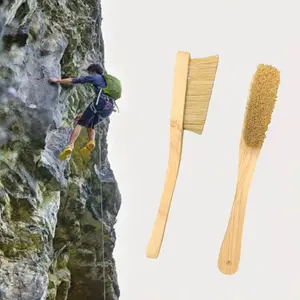 Private Label Wooden Boar Hair Bouldering Rock Climbing Brush Best Climb Brush