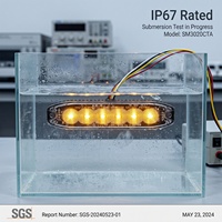 Phare LED haute puissance 18W, accessoires pour camion, couleurs personnalisées, 6 LED, 19 modes clignotants, lumière d'avertissement, lumière stroboscopique pour voiture