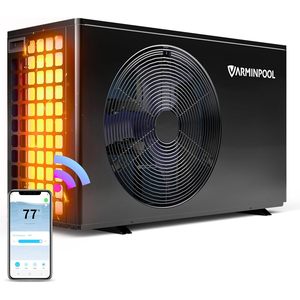 Bomba de calor para piscinas Varminpool de 40000 BTU y 240V, calentador eléctrico inteligente para piscinas enterradas con control por aplicación. - Product Image 1