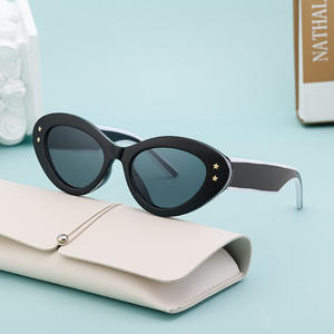 Nuevas gafas de sol de ojo de gato para mujer, montura negra de PC, protección UV400, clase 2, gafas de sol modernas para uso en exteriores - Product Image 3