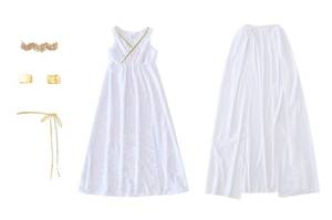 Disfraz de Halloween para Niñas, Disfraz de Personaje de Televisión, Mitología Griega, Toga Romana Antigua, Vestido de Actuación - Product Image 6