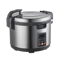 Cuisinière à riz électrique intelligente commerciale de grande capacité 21L avec fonction 6-en-1 en acier inoxydable pour restaurant, compatible voiture et camping-car