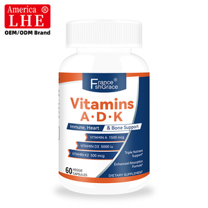 Suplemento OEM Shecome, Cápsulas de Vitaminas A+D+K del Fabricante, Apoya la Salud del Corazón y los Huesos para Adultos, Suplemento de Vitaminas A+D+K - Product Image 2
