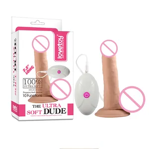 Lebensechter Lovetoy Ultra Soft 10 Funktionen Elektrischer automatischer wasserdichter künstlicher großer Penis