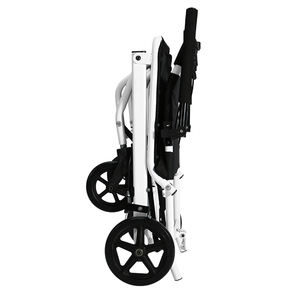 Lega di alluminio pieghevole ultraleggera con freno a mano imbarco e da viaggio per disabili da trasporto - Product Image 4