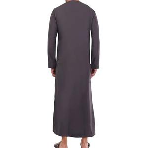 Broderie personnalisée Thobes Jubbah vêtements hommes de haute qualité Thobe / Thawb hommes garçons grande taille vêtements islamiques - Product Image 3