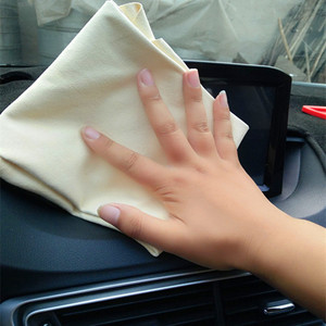 Panno di asciugatura per autolavaggio in pelle di camoscio naturale all'ingrosso morbido <span class=keywords><strong>e</strong></span> assorbente - Product Image 2