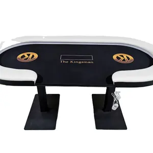 Profesional LED mesa de Poker Texas Hold Em Oval mesa de Poker Casino de mesa de Casino