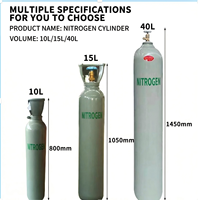 Cilindro de Gas Helio de 4L Estándar ISO9809-1, Cilindro Sin Costuras de Alta Presión para la Industria Global