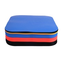 Obstacle de terrain carré plat en PP de 23 cm, durable et résistant à l'usure, pour l'entraînement d'agilité au football, au basketball et au volleyball