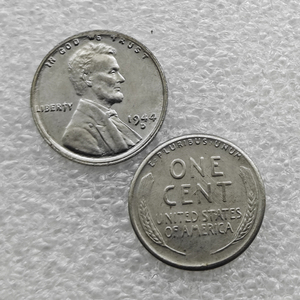 Pièces commémoratives de style antique en acier et fer, 1944-P, S, D, États-Unis, 1 cent, « Lincoln - Épis de blé inversés », cadeaux - Product Image 3