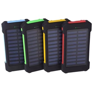 แบตสำรองพลังงานแสงอาทิตย์แบบกำหนดเองได้ ความจุ 10000mAh พร้อมเข็มทิศและไฟกลางคืน สำหรับอุปกรณ์อิเล็กทรอนิกส์ฉุกเฉินกลางแจ้ง - Product Image 4