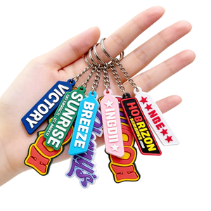Porte-clés en PVC souple 2D/3D personnalisé <span class=keywords><strong>pas</strong></span> <span class=keywords><strong>cher</strong></span>, porte-clés en silicone, porte-clés personnalisé avec logo, porte-clés en caoutchouc imprimé personnalisé à la mode - Product Image 3
