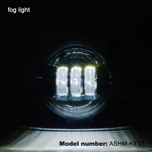 Asend New Arrival Nhà Máy Idrectly Bán 1 Pcs 7 Inch Led Đèn Pha + 2 Pcs Sương Mù 4.5 Inch Ánh Sáng Kit đối Với Xe Máy - Product Image 4