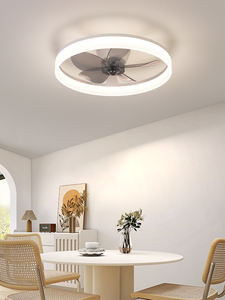 Ventilador de Techo LED Inteligente Moderno 2025 con Luz, 6 Velocidades, Atenuación Continua, DC, Metal, Silencioso, Perfil Bajo, 5 Aspas, Ra80, 3000K/4000K/6500K - Product Image 4