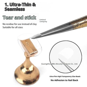 Clear <b>Nail</b> <b>Extension</b> Bean Glue Double Sided Tape <b>Nail</b> Forms Clay Adhesive for Artificial <b>Nail</b> Tips - Product Image 3