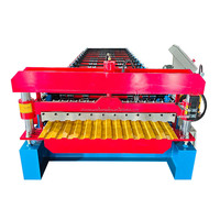 Machine de formage de panneaux de toiture en métal galvanisé de haute qualité, 1200 mm, pompe à moteur 380 V, garantie de 2 ans, utilisation facile