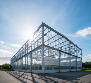 อาคารโครงสร้างเหล็กน้ำหนักเบาสำเร็จรูปโรงจอดรถเพื่อการค้นหาความสามารถในการอ่านที่ดีขึ้น - Product Image 2