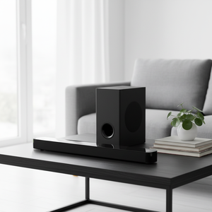 Nouveauté 2026 : Barre de son <span class=keywords><strong>Bluetooth</strong></span> 120W la plus vendue pour TV et systèmes Home Cinéma, avec caisson de basses sans fil et télécommande DeepBass - Product Image 3