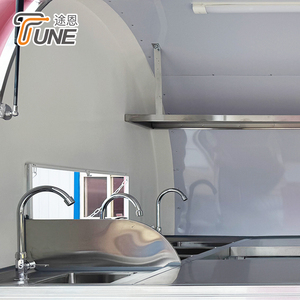 Petite remorque alimentaire mobile pour restaurant extérieur, boulangerie, camion de crème glacée, camion de restauration rapide, chariot à café, vente ambulante à <span class=keywords><strong>vendre</strong></span> - Product Image 5