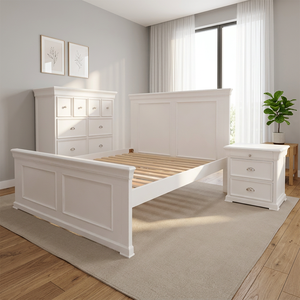 Classic Traditional Style Bedroom Furniture - Premium MDF & Radiata <b>Pine</b> <b>Bed</b> Frame - Product Image 6