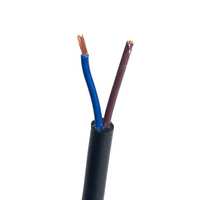 60227 IEC 53 RVV kabel daya tembaga 300/500V PVC kawat gantung transparan bening 3 inti kabel fleksibel
