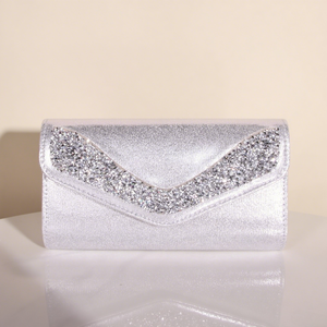 Sac de soirée en PU <span class=keywords><strong>pour</strong></span> femmes avec strass léger luxe Simple bandoulière pochette de <span class=keywords><strong>mariage</strong></span> <span class=keywords><strong>pour</strong></span> Banquet doublure en Polyester Style de mode - Product Image 4