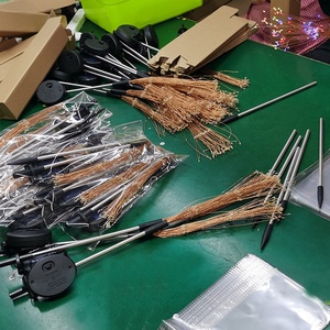 Lampu kembang api dekoratif liburan tahan air luar ruangan lampu tanah taman tenaga surya lanskap led DIY untuk dekorasi jalur halaman - Product Image 3