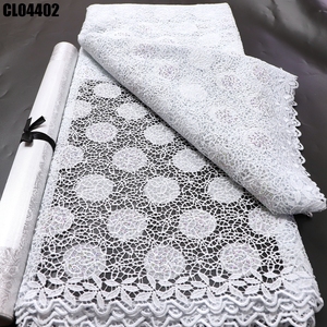 Tessuto in Pizzo Tradizionale Africano all'Ingrosso, Tessuto Ricamato con Cristalli Austriaci, <span class=keywords><strong>Guipure</strong></span> per Abbigliamento Senegal e Mali - Product Image 2