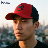 Gorra Trucker Moderna, Urbana, Hip Hop, Transpirable, con Protección UV, Elegante y a la Moda, en Rojo y Negro, Nueva Llegada Semanal de Lead Trend