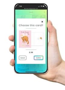 Aplicación de tarjetas de felicitación RoyalCraft: crea deseos, tarjetas de cumpleaños, saludos festivos y diseños personalizados para iOS/Android - Product Image 5