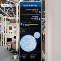Kiosque d'affichage numérique intérieur personnalisé, support d'affichage interactif tactile pour la navigation dans les centres commerciaux, les hôtels, les bureaux et les immeubles