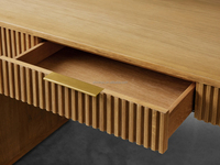 Bureau d'ordinateur rectangulaire en bois massif de style français MYHOME, durable, pour le bureau du responsable, le salon, taille personnalisable