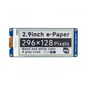 Module d'affichage E-Paper E-Ink 2,9 pouces 296x128, Noir / Blanc, SPI - Product Image 1