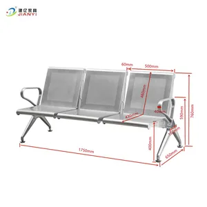 Three-seat Reception Chairs In Public Places Waiting Room Bus Stop Airport Row Chairs Hospital Two-seat Waiting Chairs