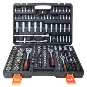 Ensemble d'outils de réparation automobile professionnel de 172 pièces, clé à douille, kit d'outils à <span class=keywords><strong>cliquet</strong></span> en acier à haute teneur en carbone avec étui rigide, personnalisable OEM - Product Image 1