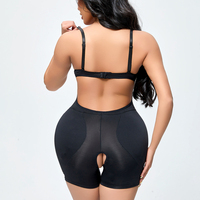 Culotte gainante taille haute pour femme, rehausseur de fesses, amincisseur de cuisses, avec coussinets de hanche, effet BBL, grande taille