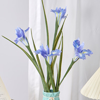 Fabricant de fleurs d'iris, vente en gros de fleurs d'iris artificielles de haute qualité, échantillon gratuit, décoration de mariage, aménagement paysager, jardin, iris