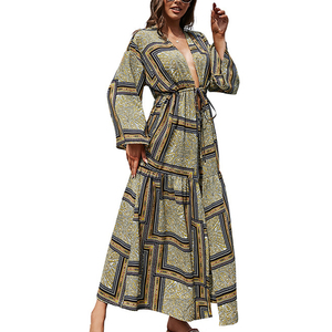 ชุดเดรสลำลองแขนยาวพิมพ์ลายเข้ารูปสุดเซ็กซี่สำหรับผู้หญิงชุดเดรสฤดูร้อน2023ใหม่ - Product Image 2