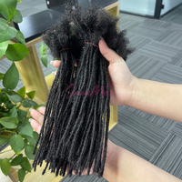 Extensions de dreadlocks couleur naturelle 8-26 pouces les plus populaires 2025, 100 % cheveux humains, faites à la main, extensions afro kinky loc