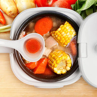 Mini-cuiseur électrique multifonction intelligent antiadhésif 2L - Marmite portable pour soupe et ragoût avec fonction maintien au chaud