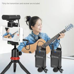 BOYA BY-WM4 PRO-K2 Wireless Lavalier Lapel Mic Omnidirectional Microphone System Audio Recording for <span class=keywords><strong>Canon</strong></span> DSLR Camera - Product Image 4