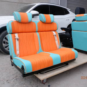 Asiento de Capitán de Lujo Convertible en Cama para Mercedes Sprinter, Silla de Viaje Premium para <span class=keywords><strong>SUV</strong></span> con Masaje y Soporte Lumbar - Product Image 1